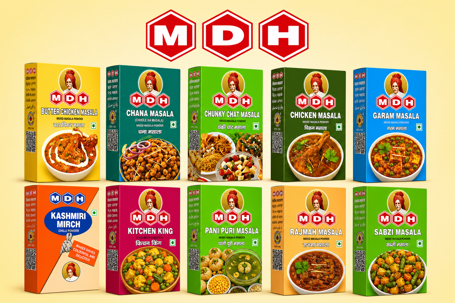 MDH promotional range